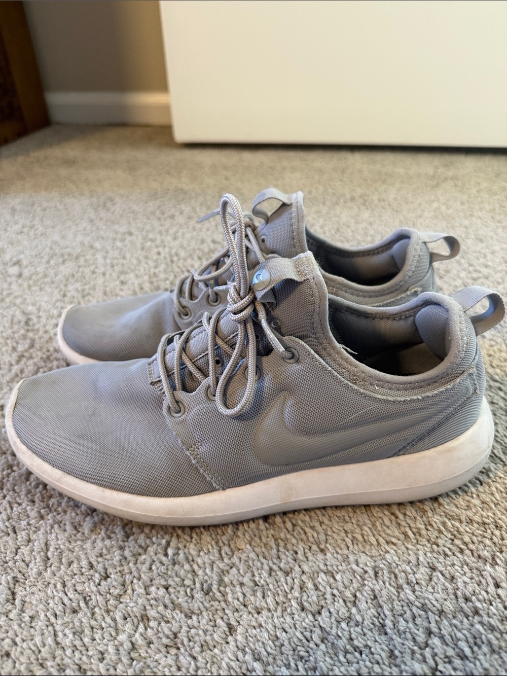 Nike Light Gray Low-Top Athletic Sneakers